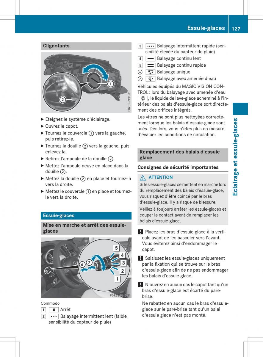 Mercedes Benz GLE Class manuel du proprietaire / page 129