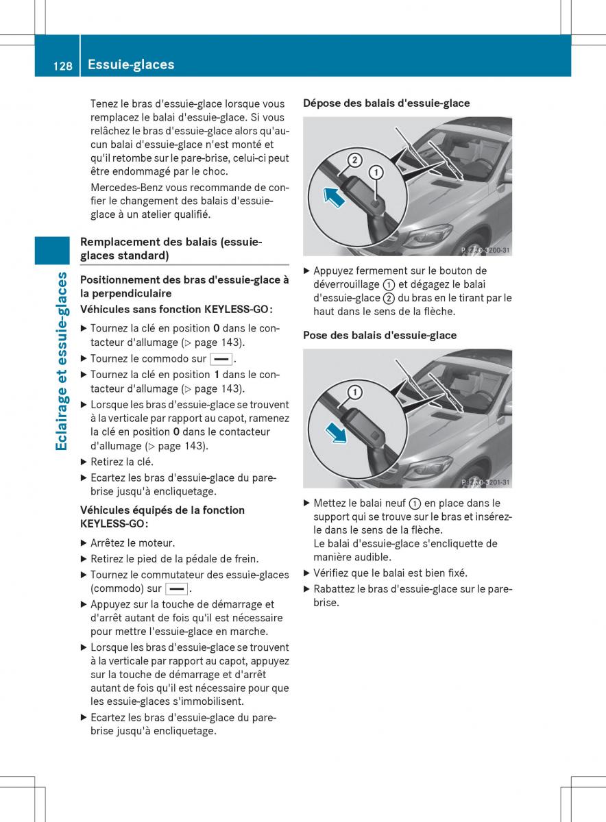 Mercedes Benz GLE Class manuel du proprietaire / page 130