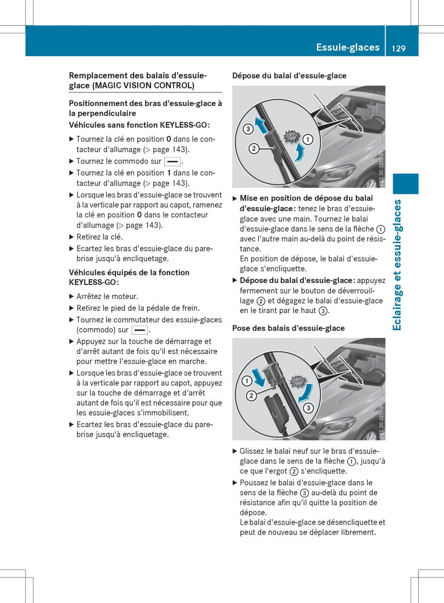 Mercedes Benz GLE Class manuel du proprietaire / page 131