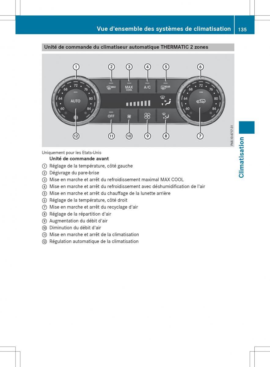 Mercedes Benz GLE Class manuel du proprietaire / page 137