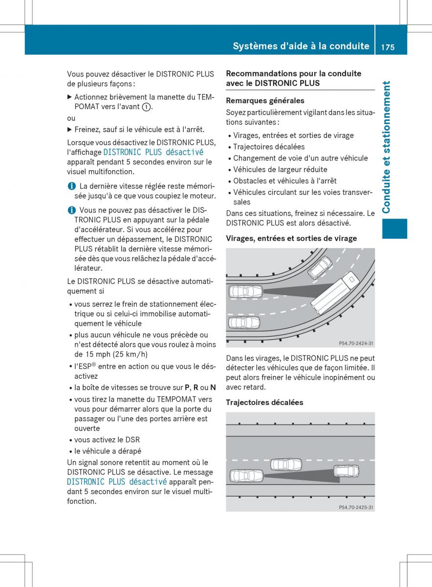 Mercedes Benz GLE Class manuel du proprietaire / page 177