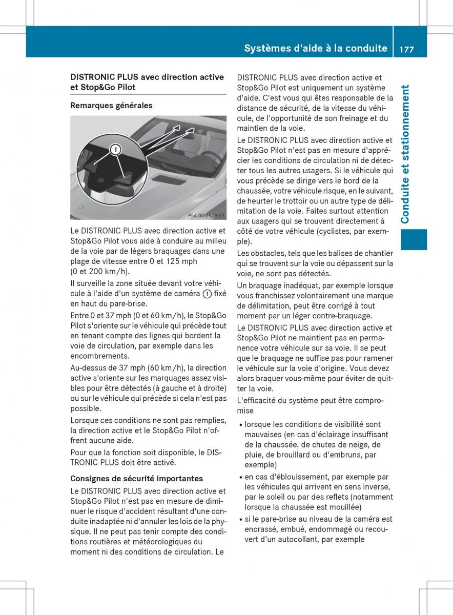 Mercedes Benz GLE Class manuel du proprietaire / page 179