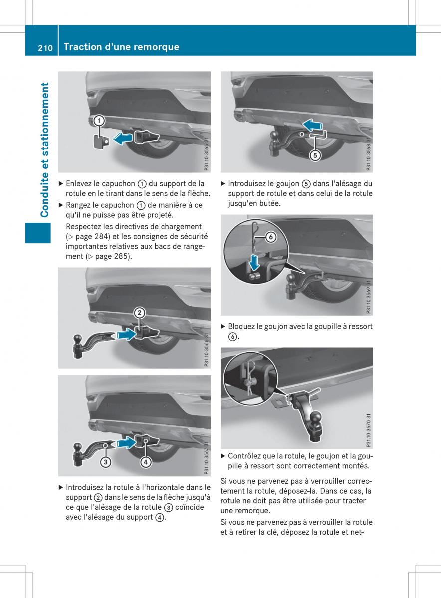 Mercedes Benz GLE Class manuel du proprietaire / page 212