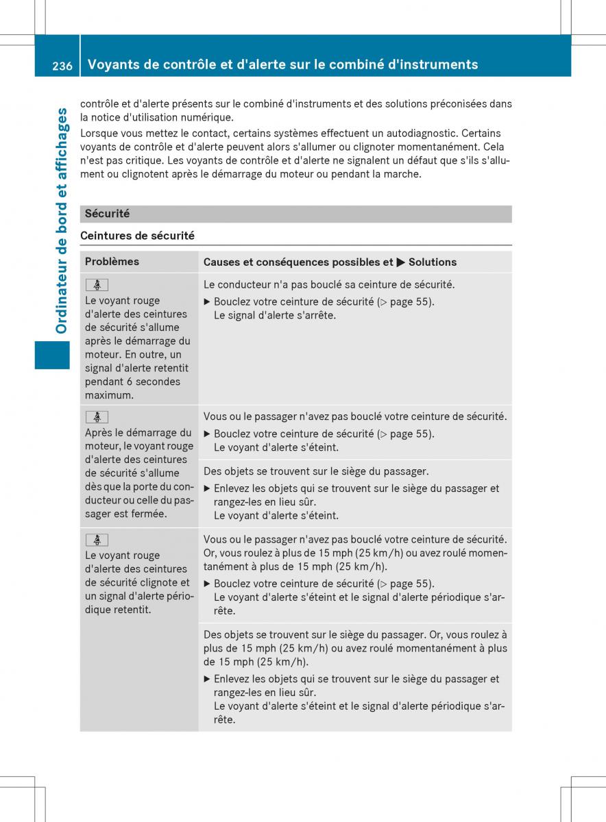 Mercedes Benz GLE Class manuel du proprietaire / page 238