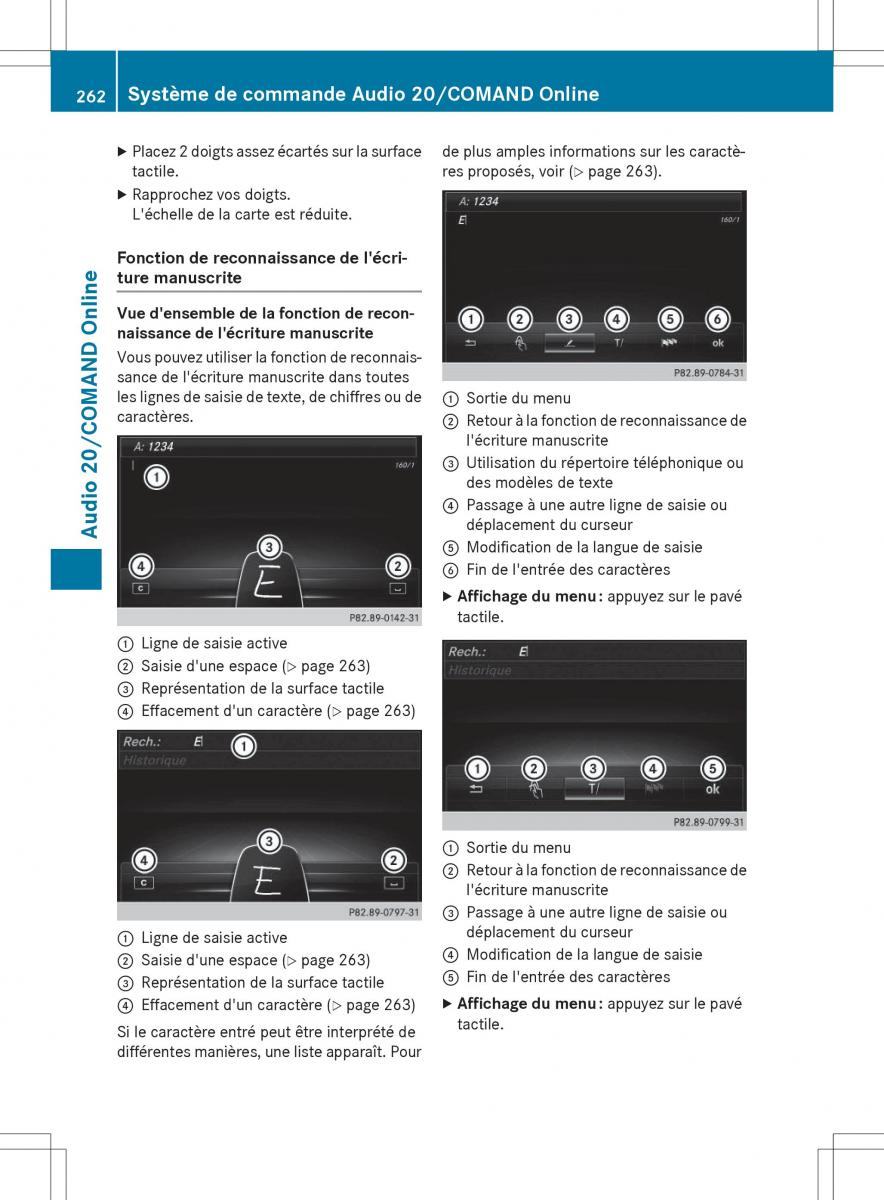 Mercedes Benz GLE Class manuel du proprietaire / page 264