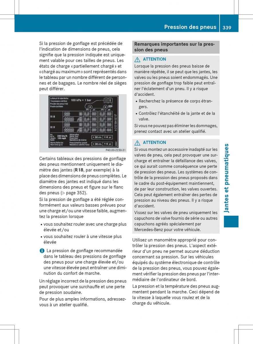 Mercedes Benz GLE Class manuel du proprietaire / page 341