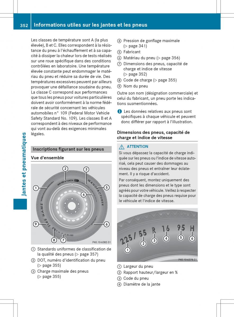 Mercedes Benz GLE Class manuel du proprietaire / page 354