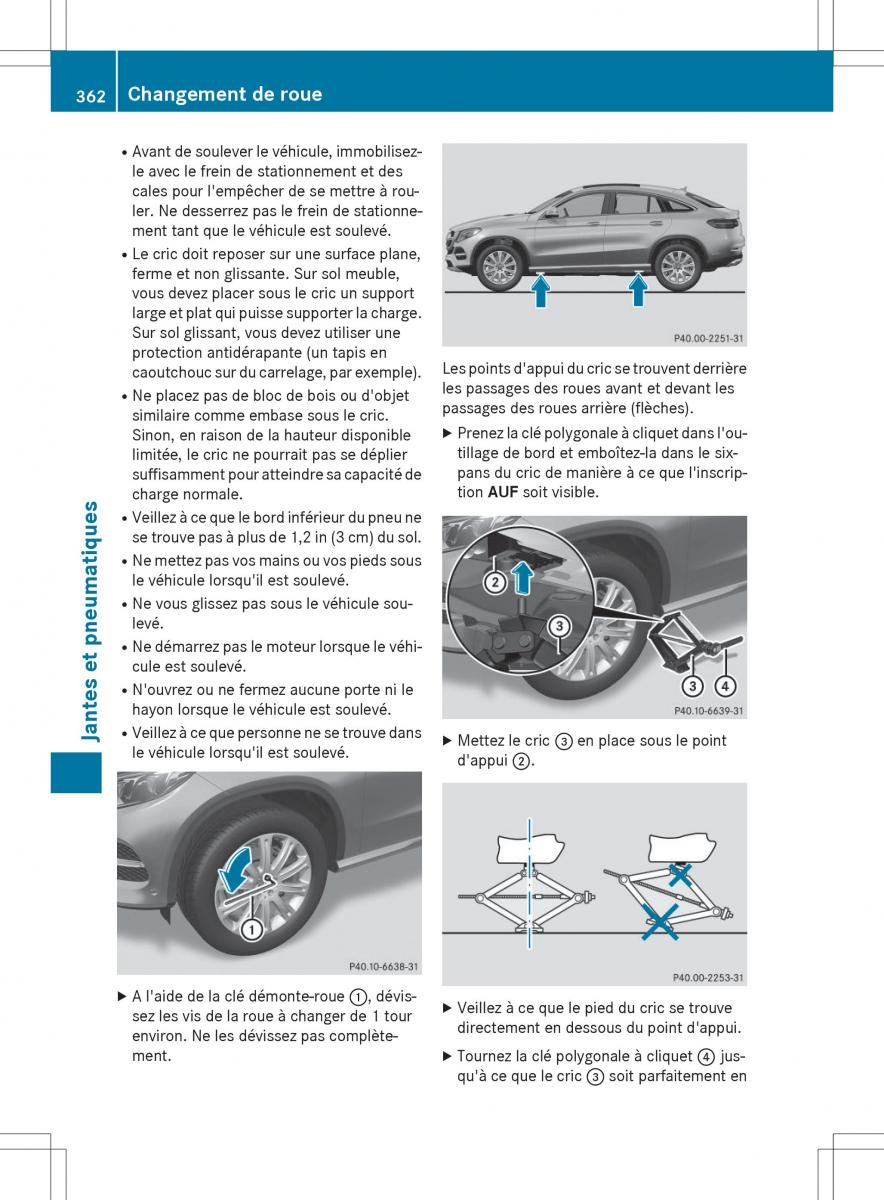 Mercedes Benz GLE Class manuel du proprietaire / page 364