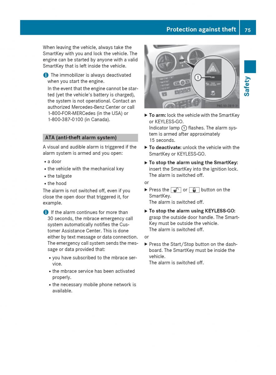 Mercedes Benz GLK Class X204 owners manual / page 77