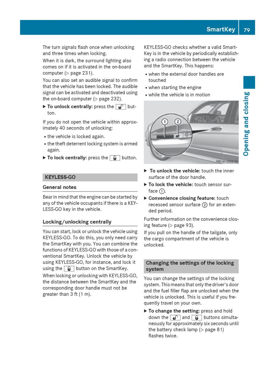 Mercedes Benz GLK Class X204 owners manual / page 81