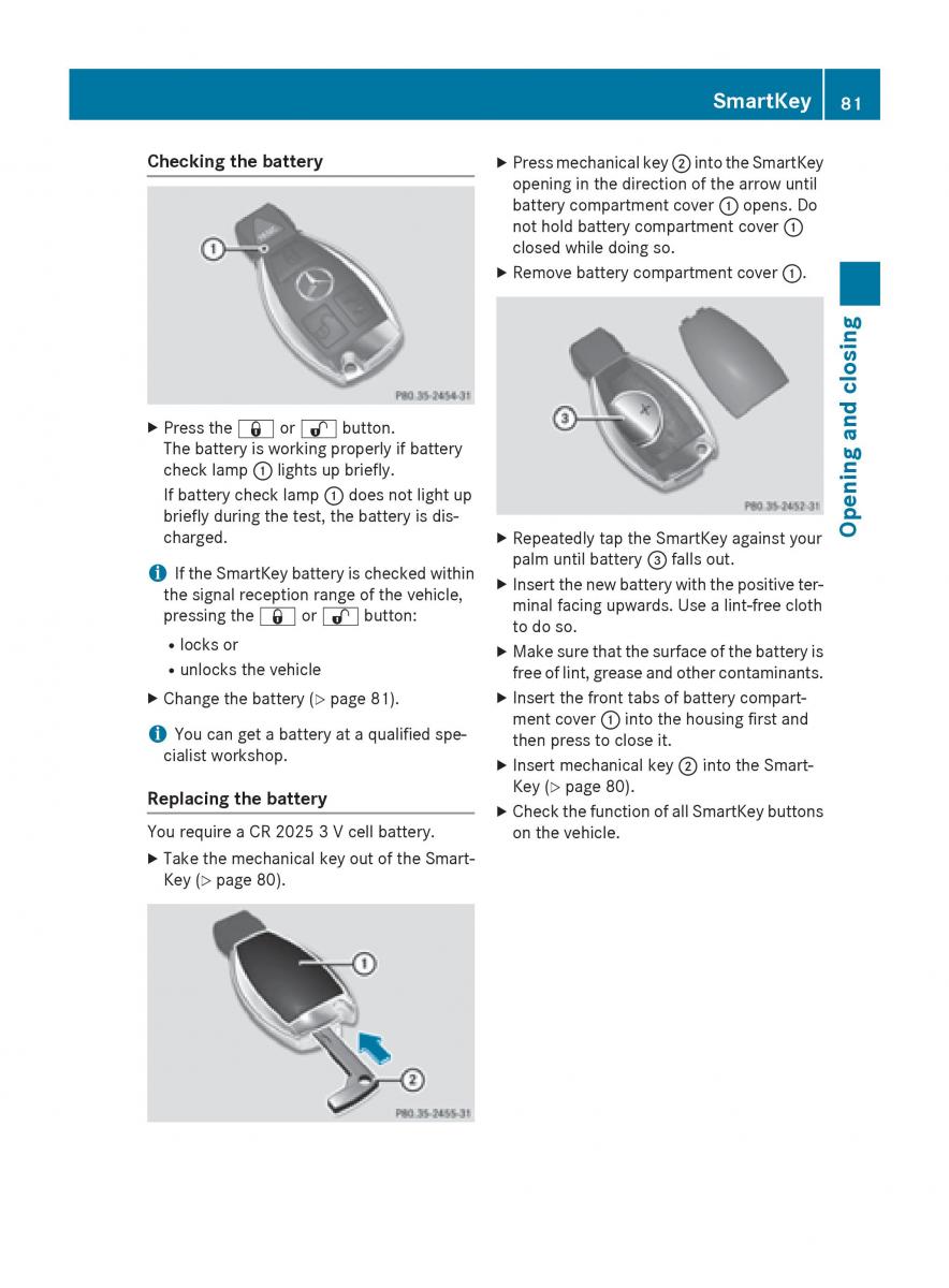 Mercedes Benz GLK Class X204 owners manual / page 83