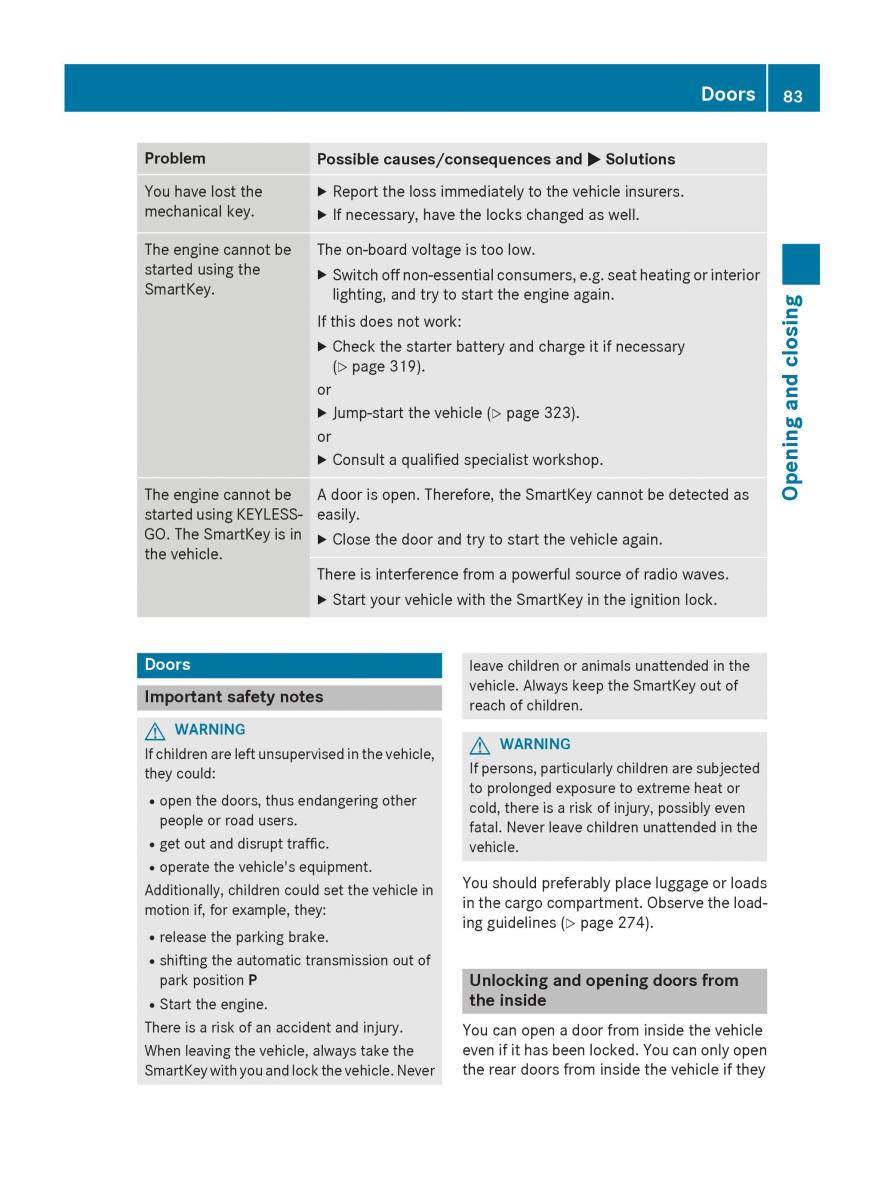 Mercedes Benz GLK Class X204 owners manual / page 85