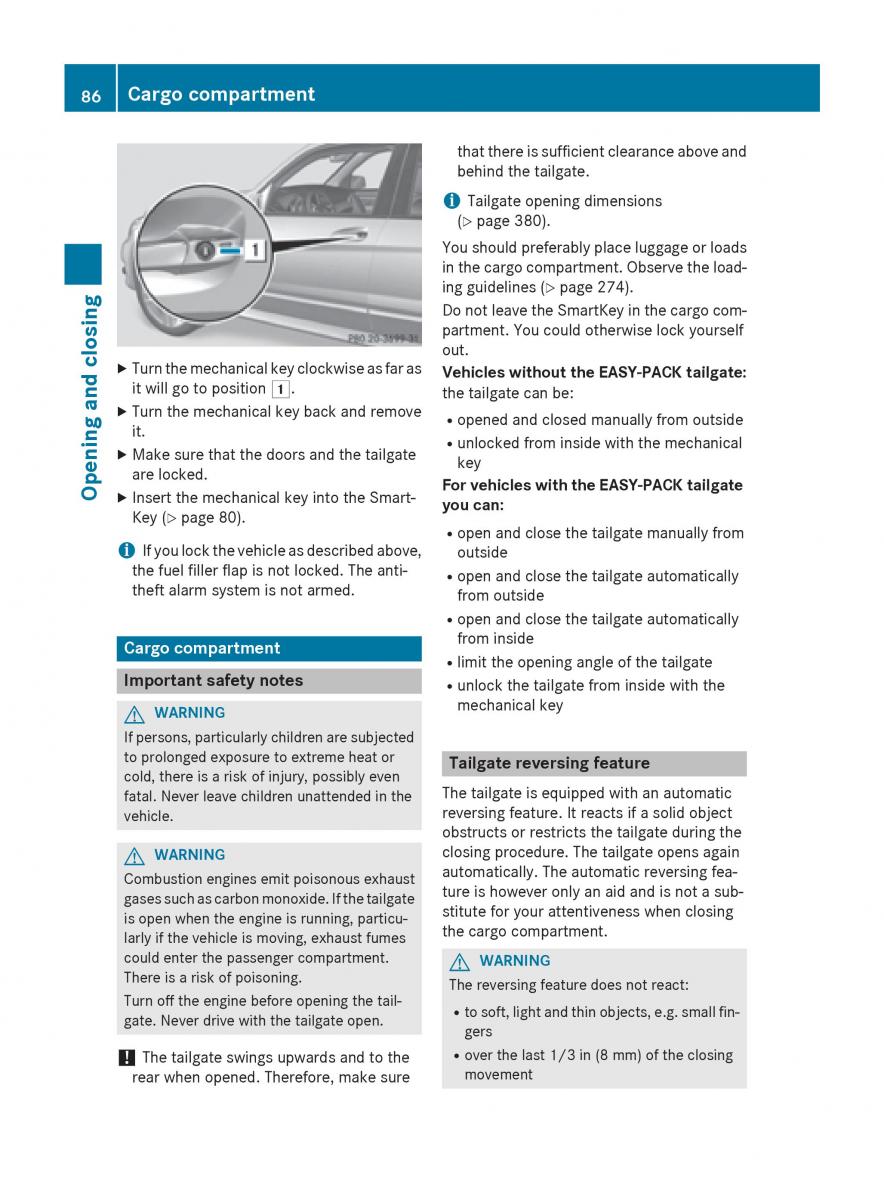 Mercedes Benz GLK Class X204 owners manual / page 88