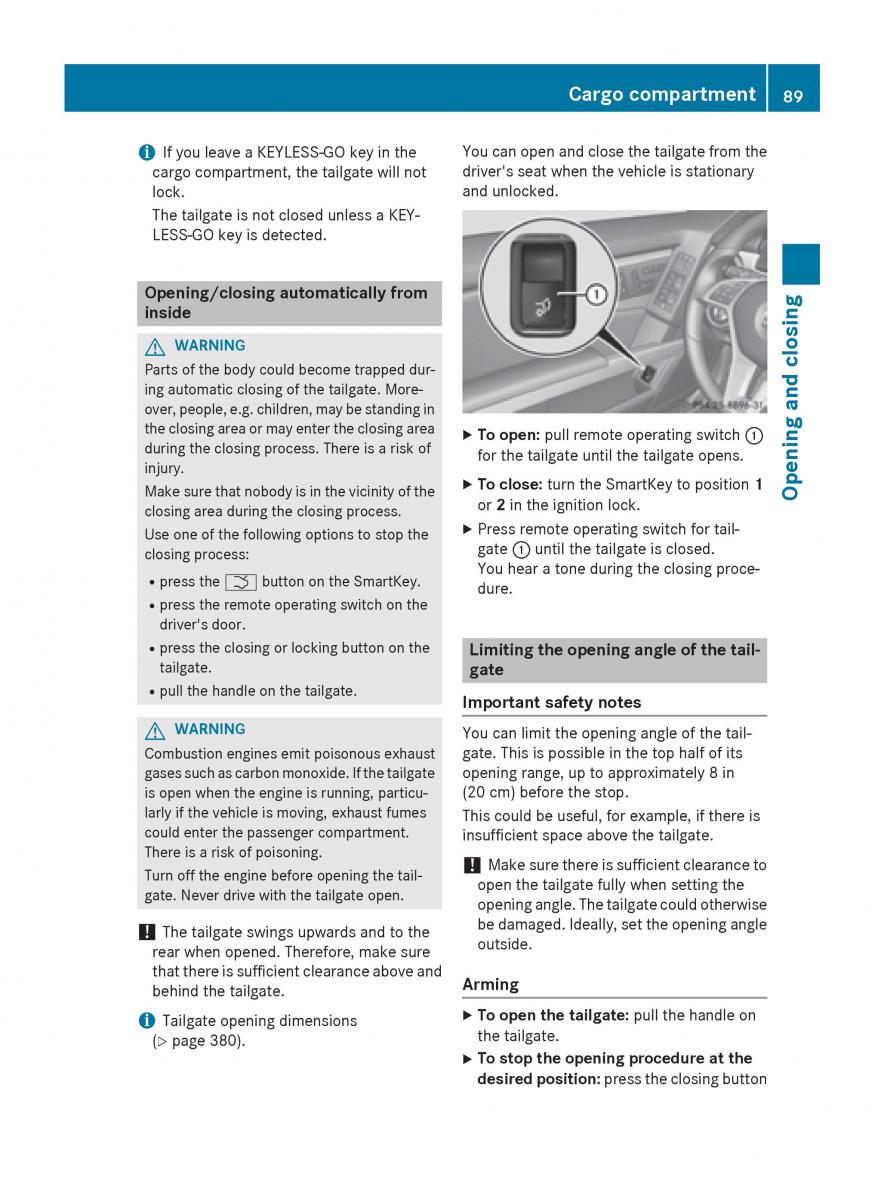 Mercedes Benz GLK Class X204 owners manual / page 91