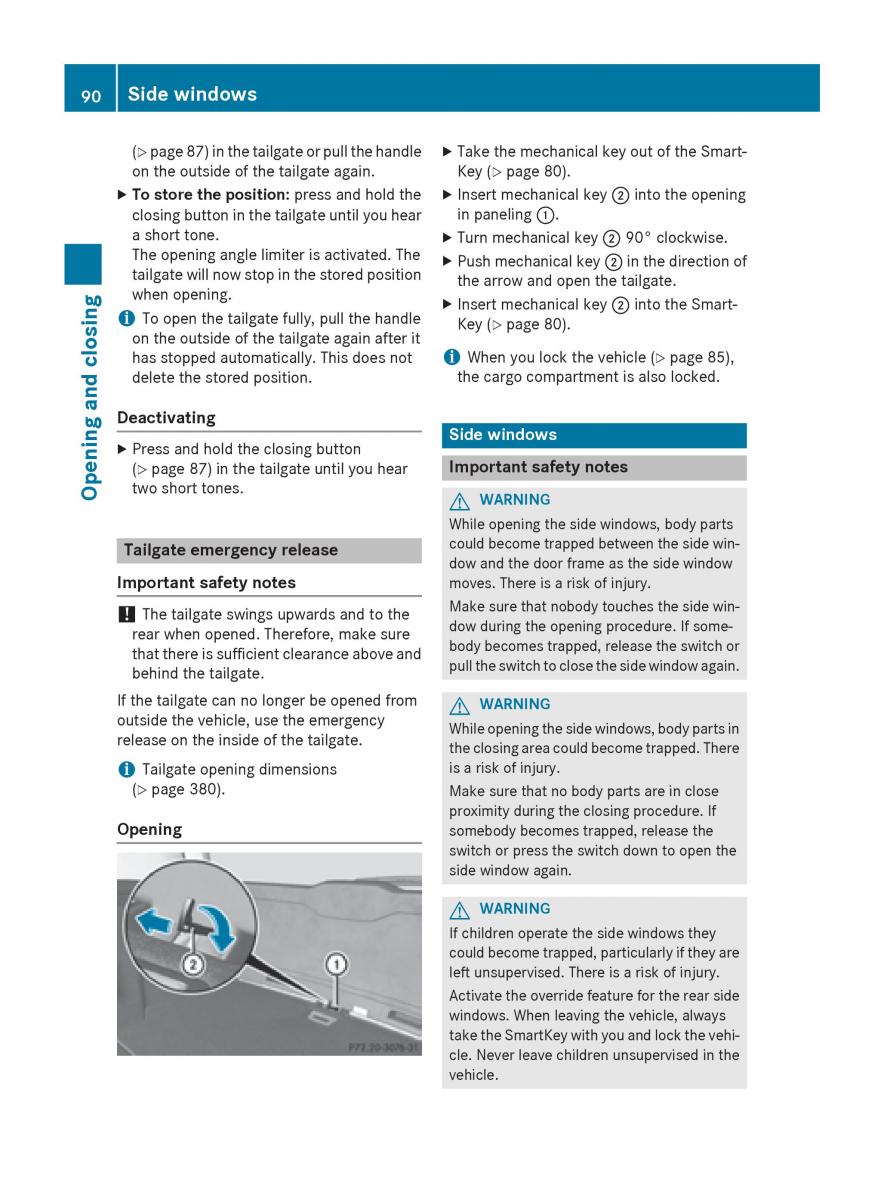 Mercedes Benz GLK Class X204 owners manual / page 92