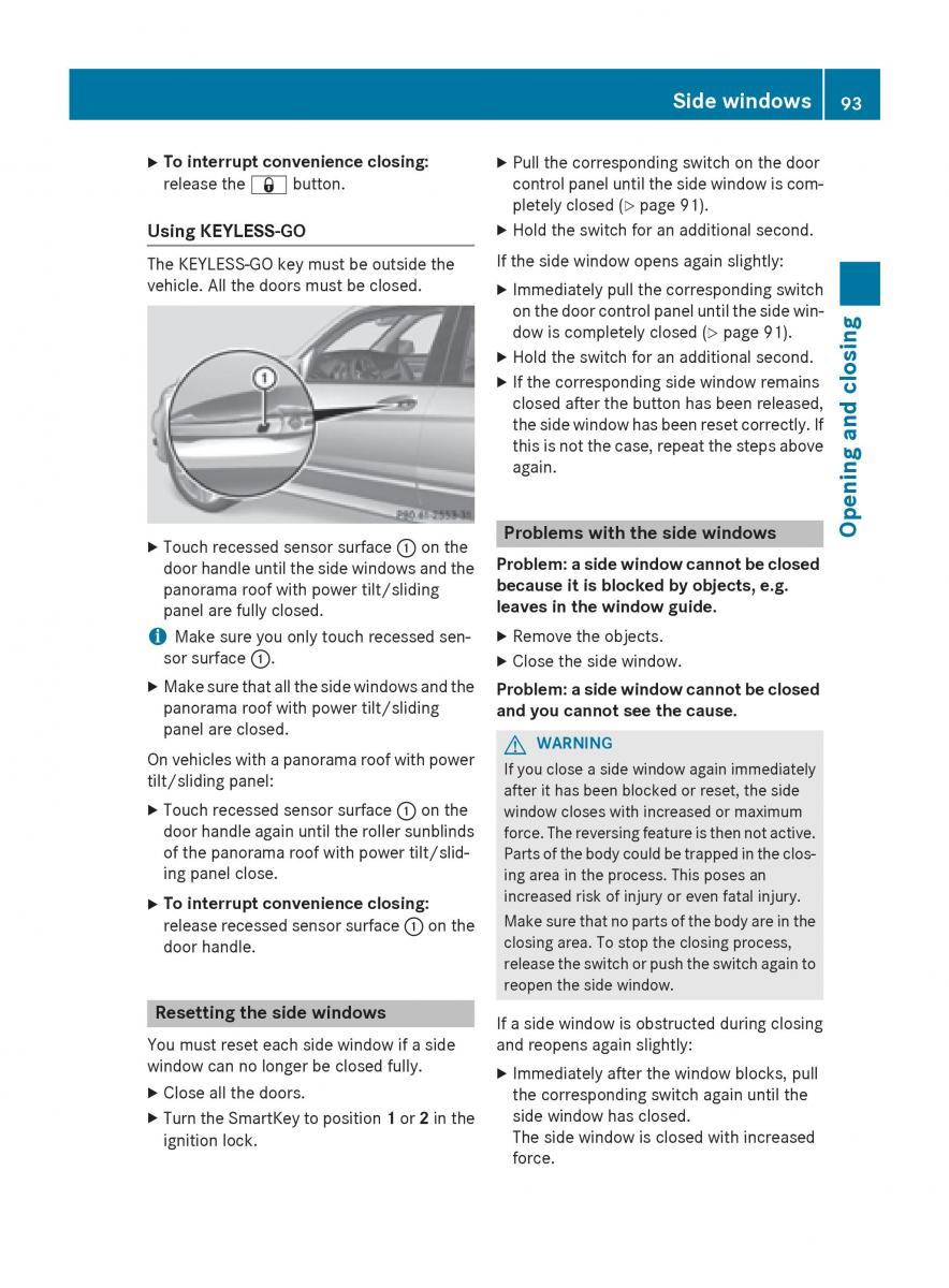 Mercedes Benz GLK Class X204 owners manual / page 95