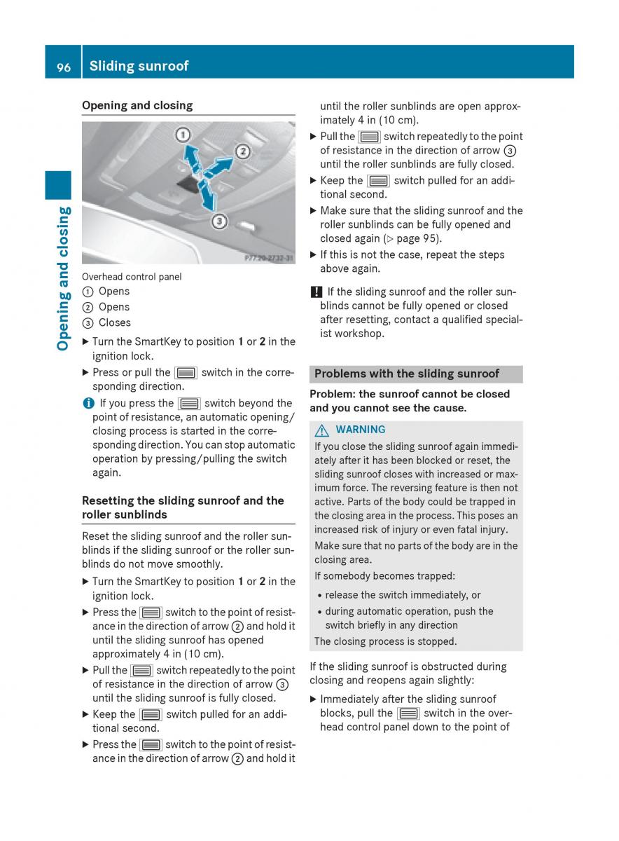 Mercedes Benz GLK Class X204 owners manual / page 98