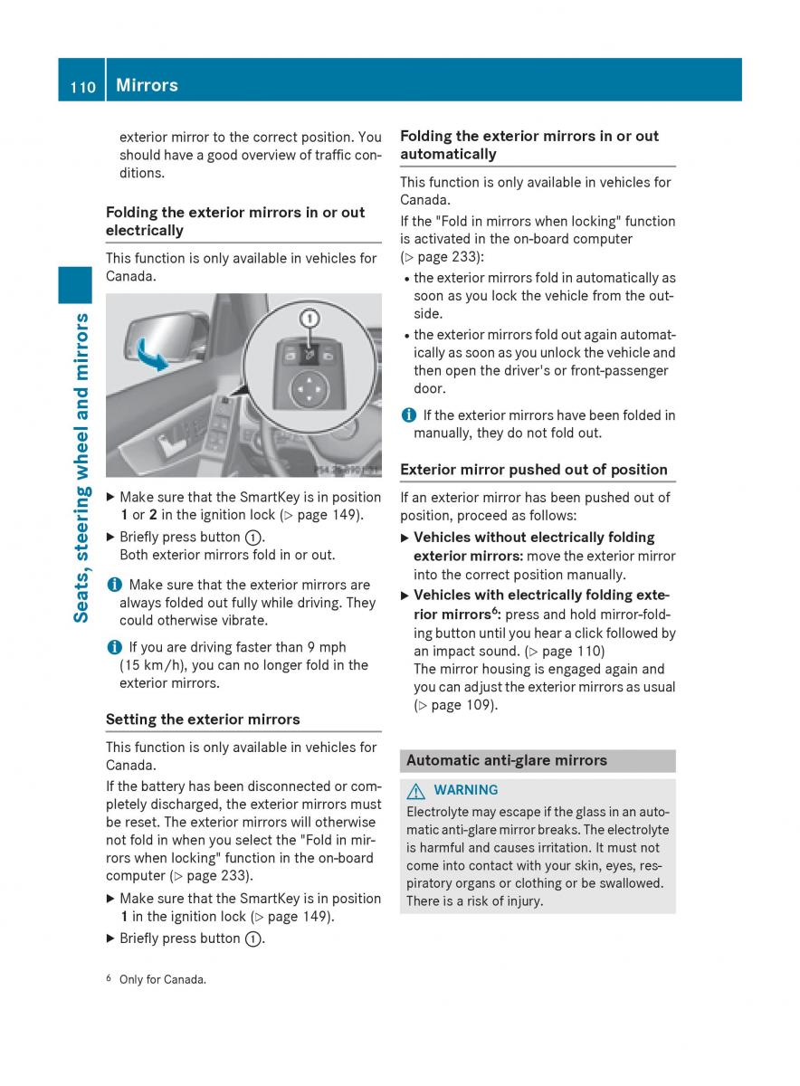 Mercedes Benz GLK Class X204 owners manual / page 112