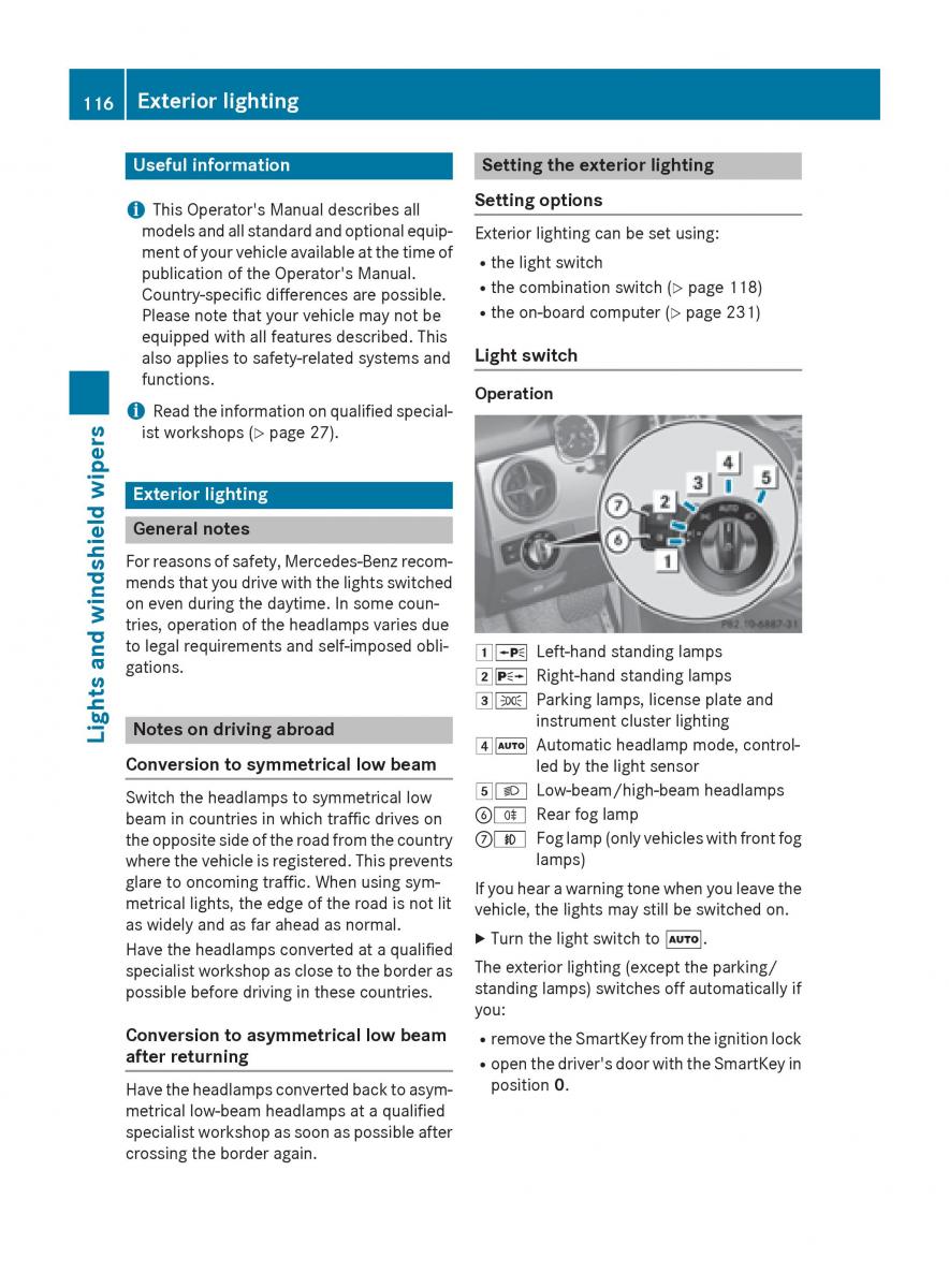 Mercedes Benz GLK Class X204 owners manual / page 118