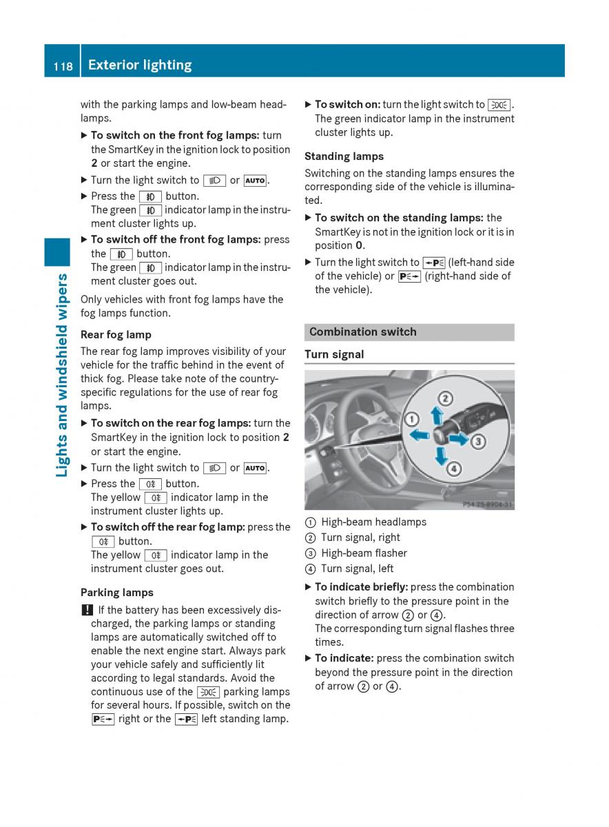 Mercedes Benz GLK Class X204 owners manual / page 120