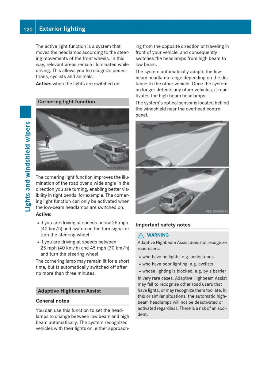 Mercedes Benz GLK Class X204 owners manual / page 122