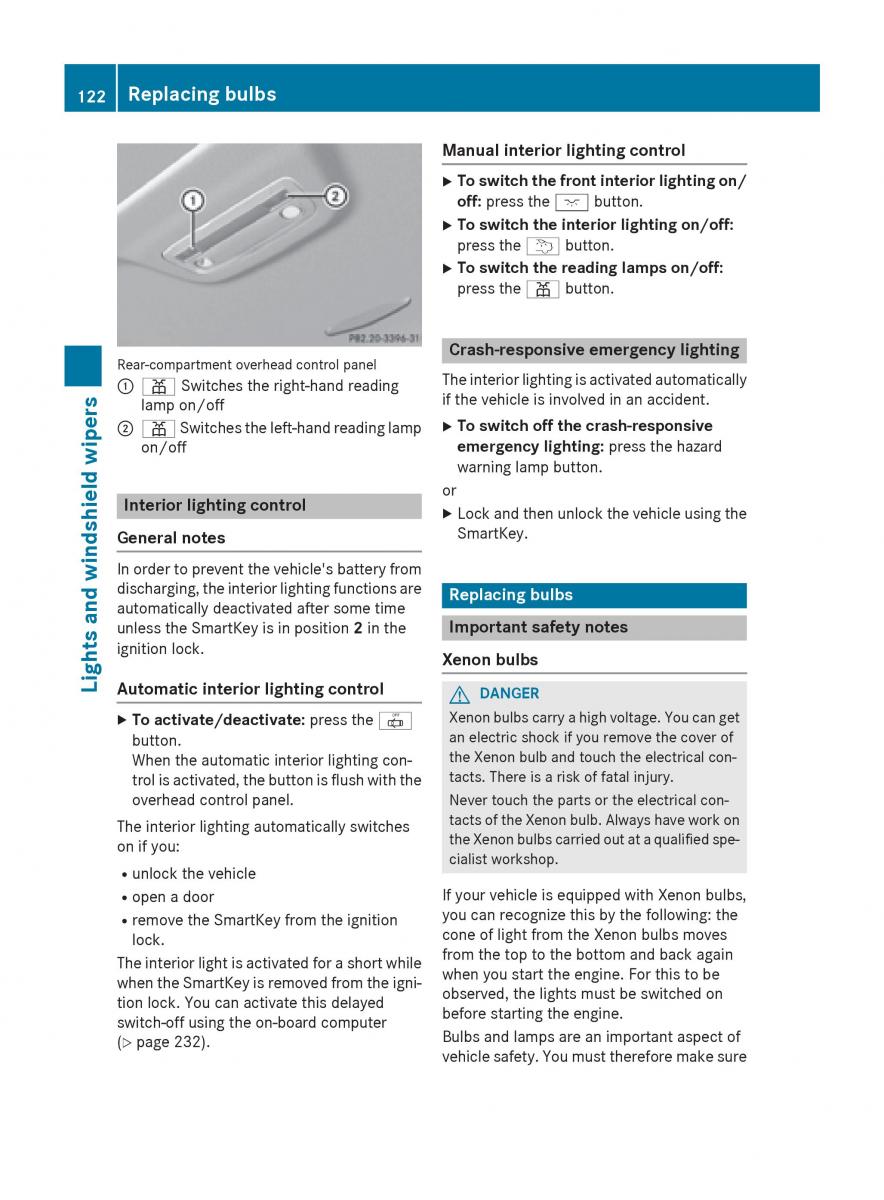 Mercedes Benz GLK Class X204 owners manual / page 124