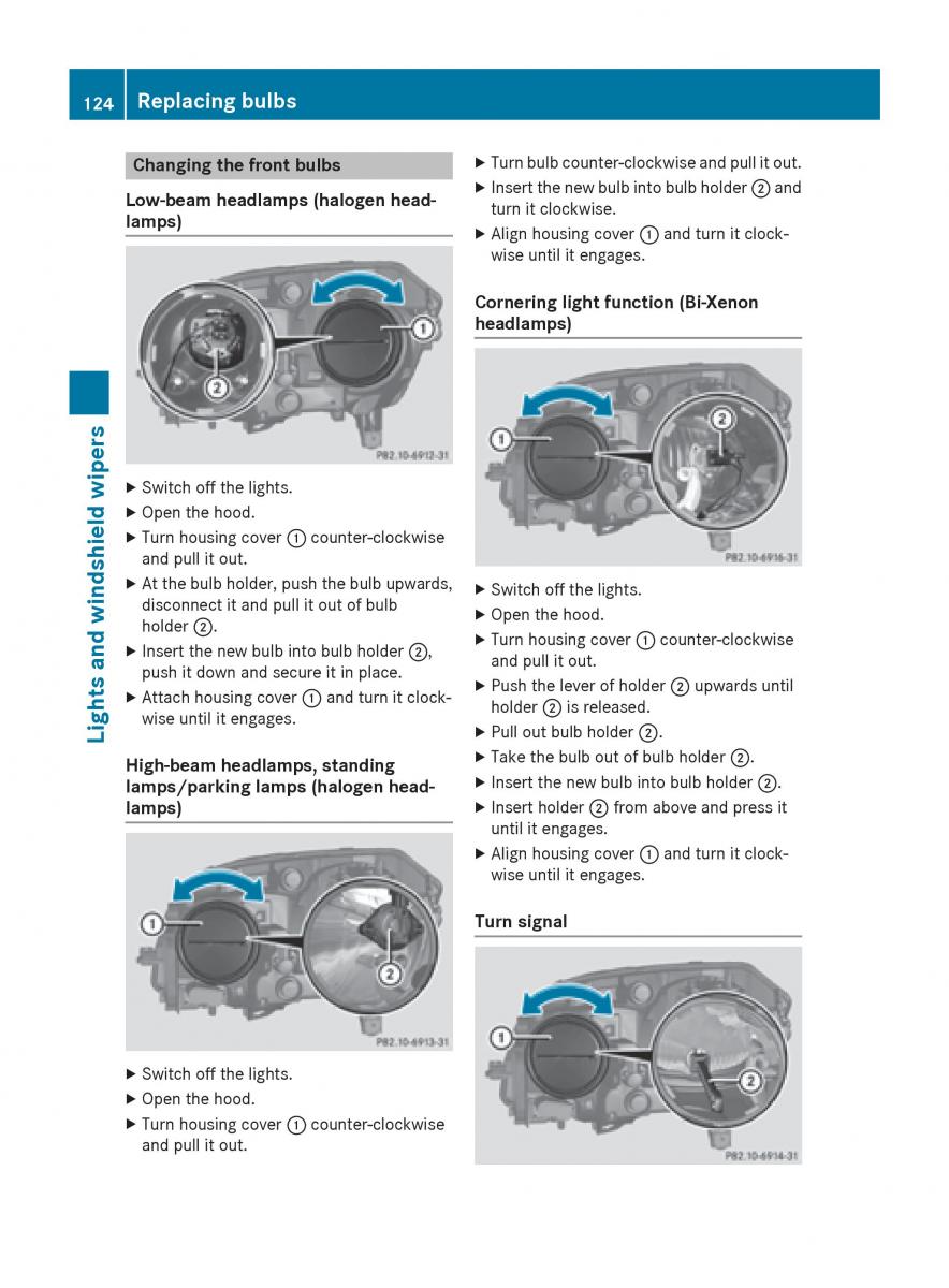 Mercedes Benz GLK Class X204 owners manual / page 126