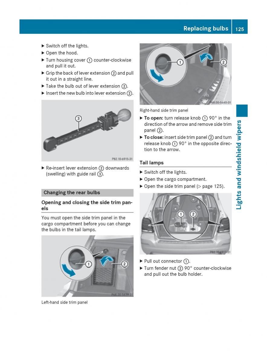 Mercedes Benz GLK Class X204 owners manual / page 127