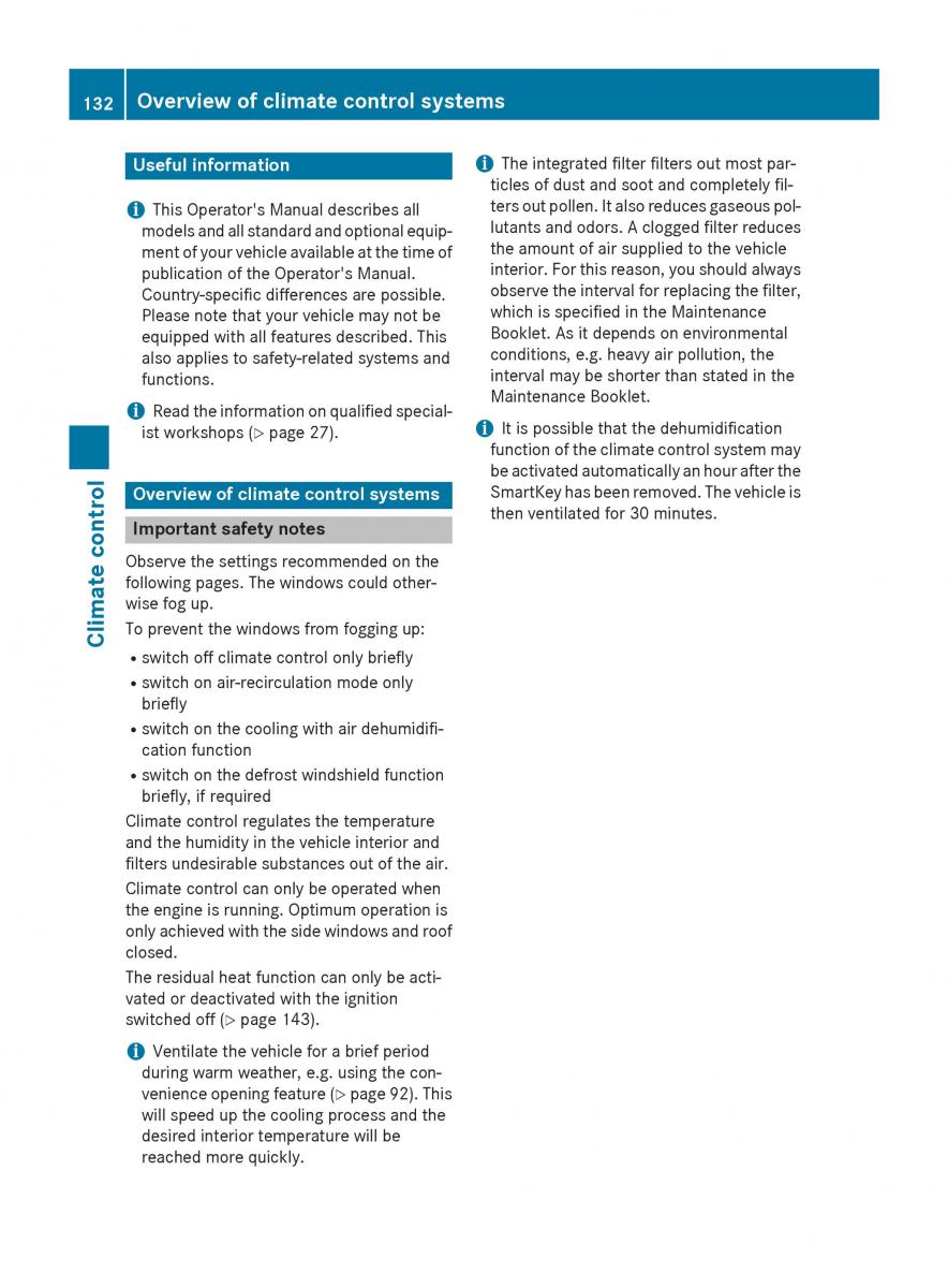 Mercedes Benz GLK Class X204 owners manual / page 134