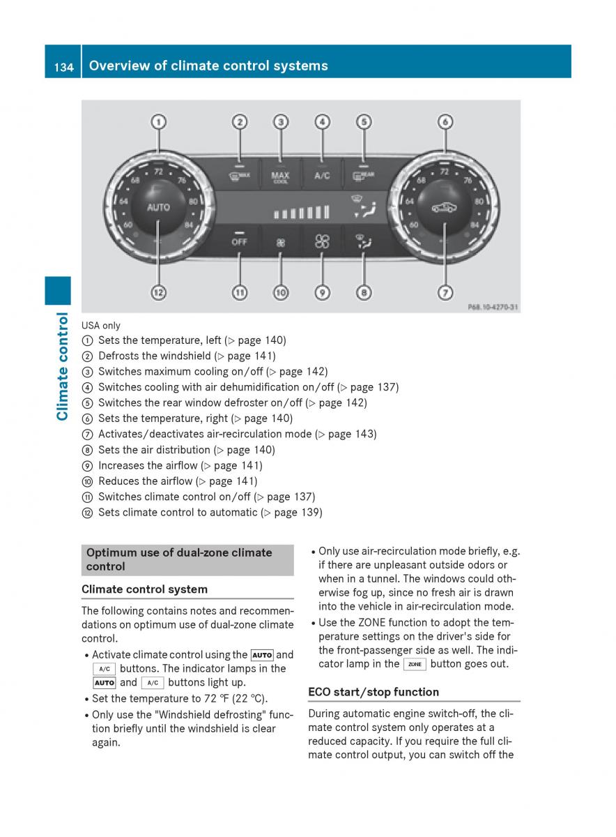 Mercedes Benz GLK Class X204 owners manual / page 136