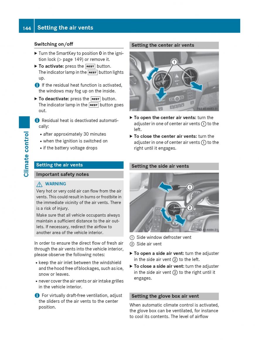 Mercedes Benz GLK Class X204 owners manual / page 146