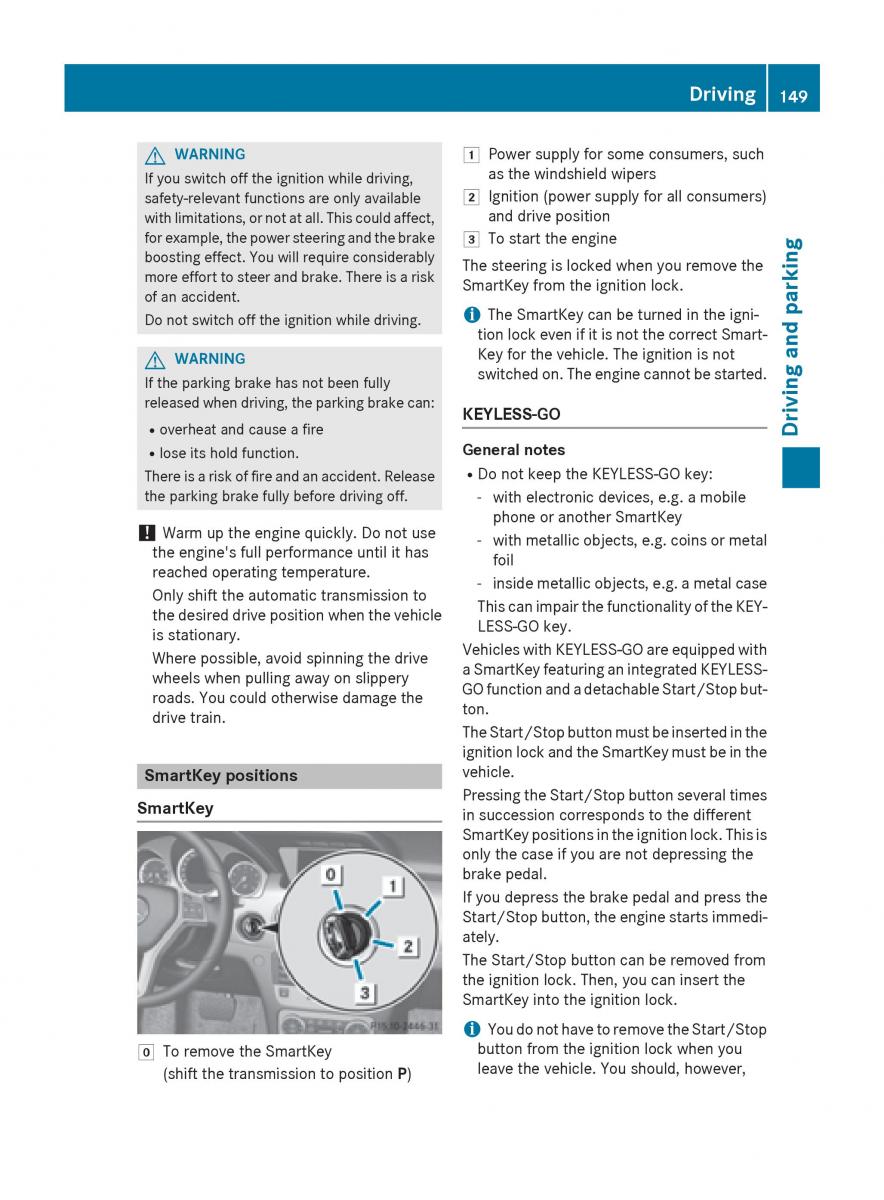 Mercedes Benz GLK Class X204 owners manual / page 151