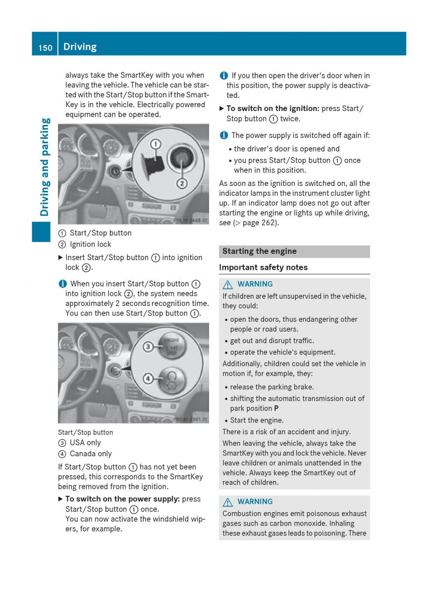 Mercedes Benz GLK Class X204 owners manual / page 152