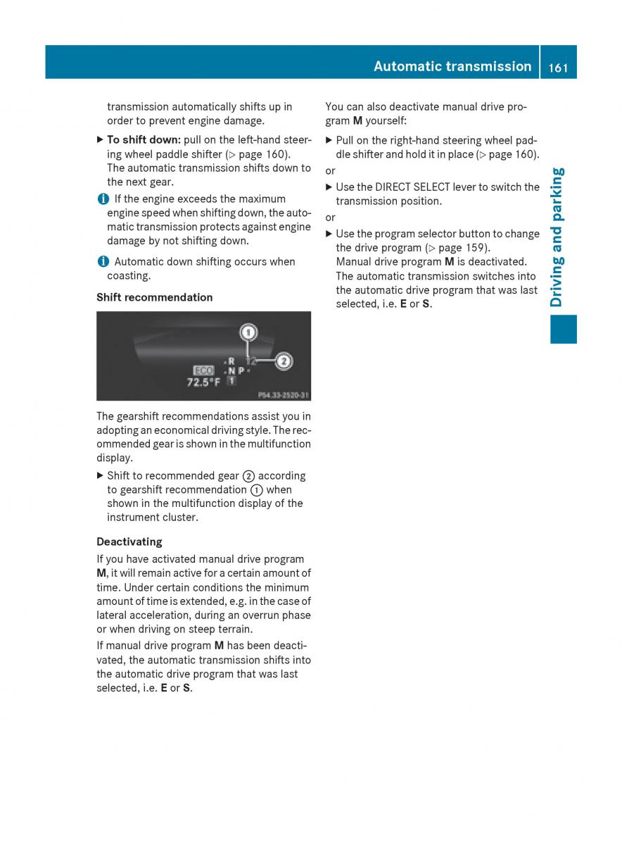 Mercedes Benz GLK Class X204 owners manual / page 163