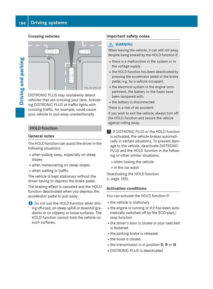 Mercedes Benz GLK Class X204 owners manual / page 186