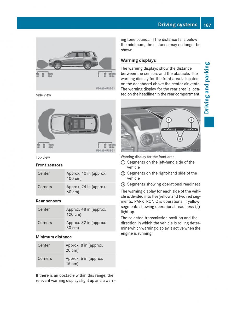 Mercedes Benz GLK Class X204 owners manual / page 189