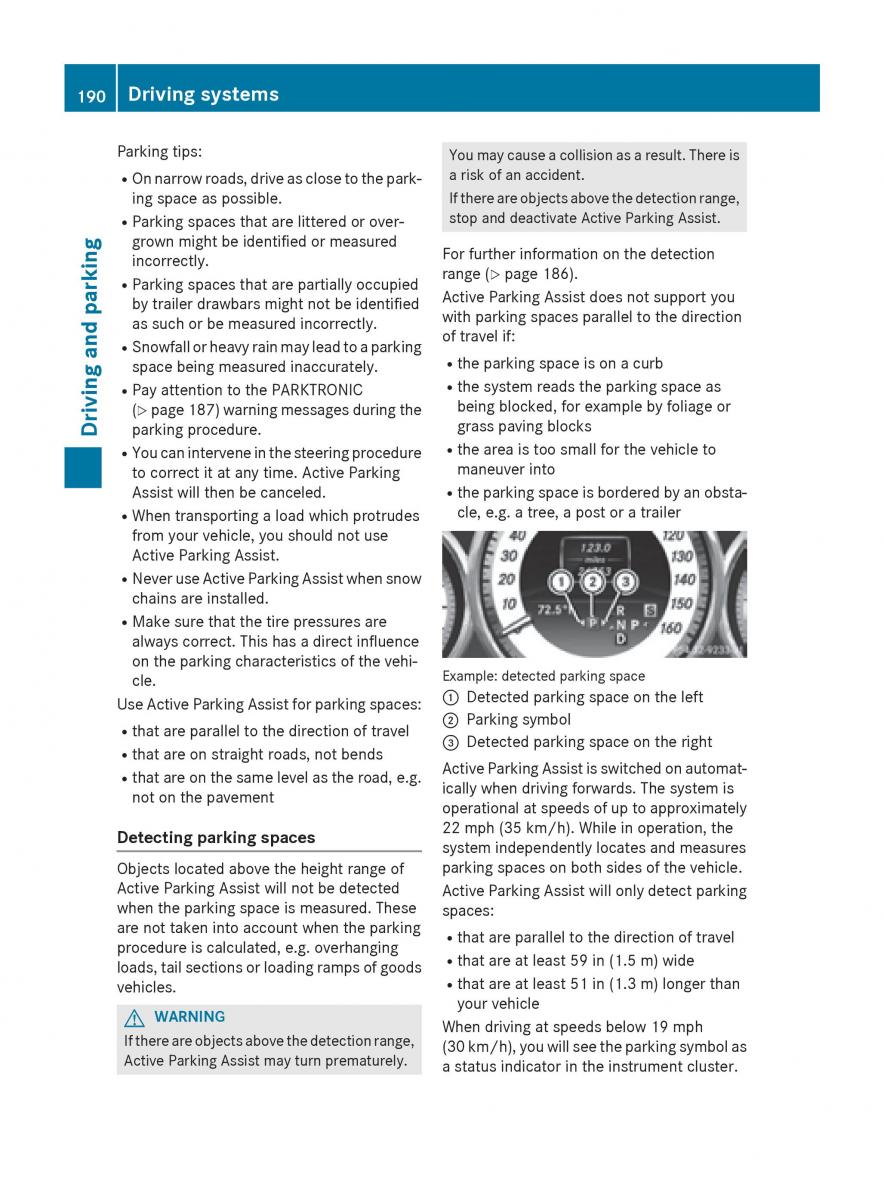 Mercedes Benz GLK Class X204 owners manual / page 192