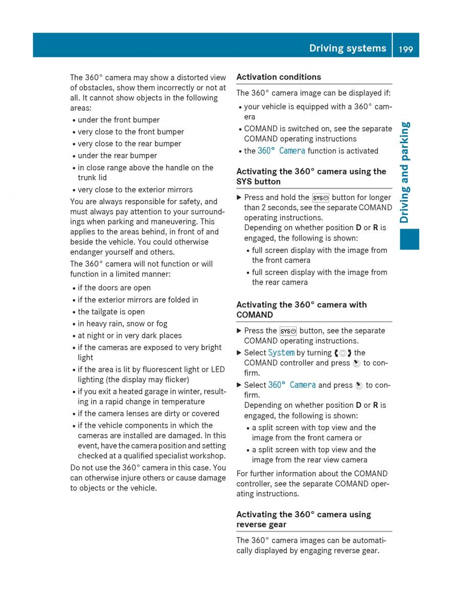 Mercedes Benz GLK Class X204 owners manual / page 201