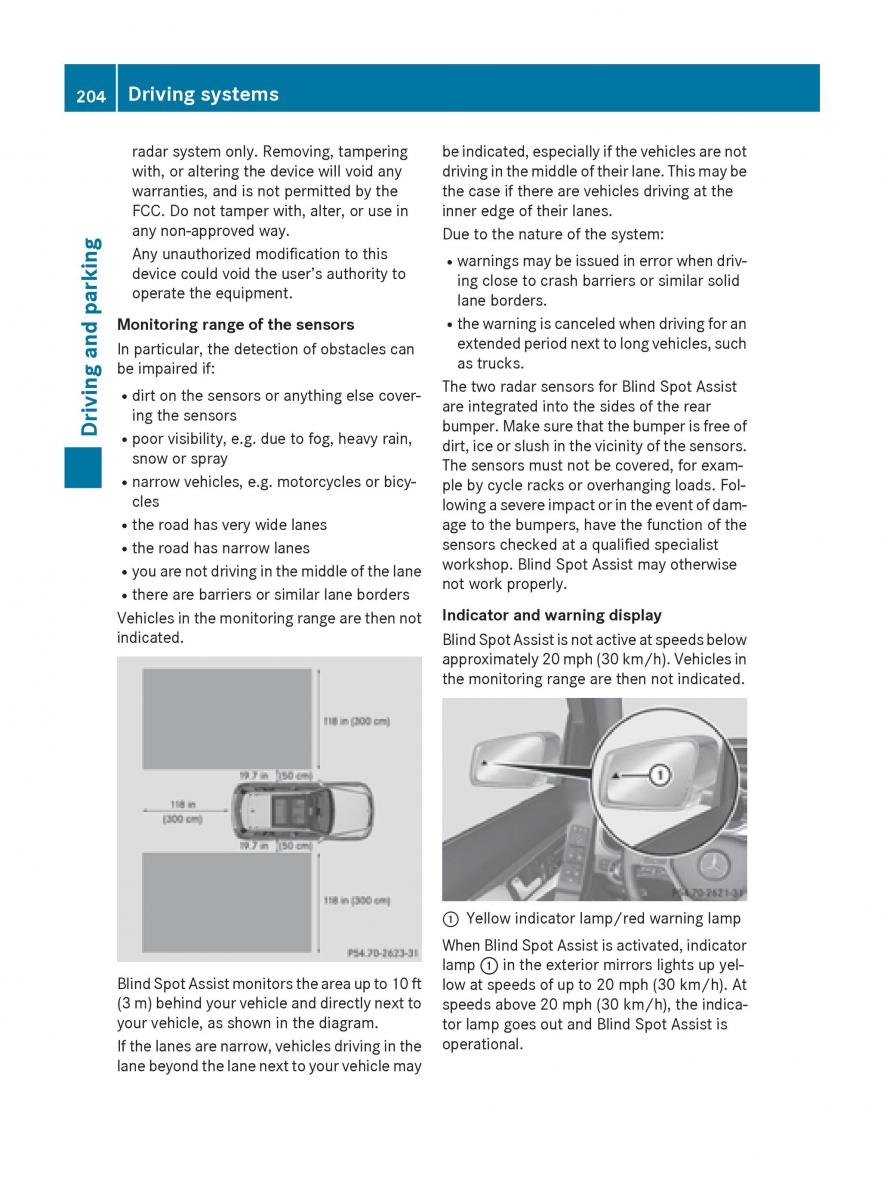 Mercedes Benz GLK Class X204 owners manual / page 206