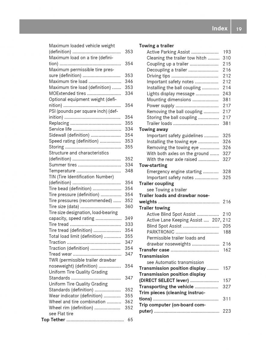 Mercedes Benz GLK Class X204 owners manual / page 21