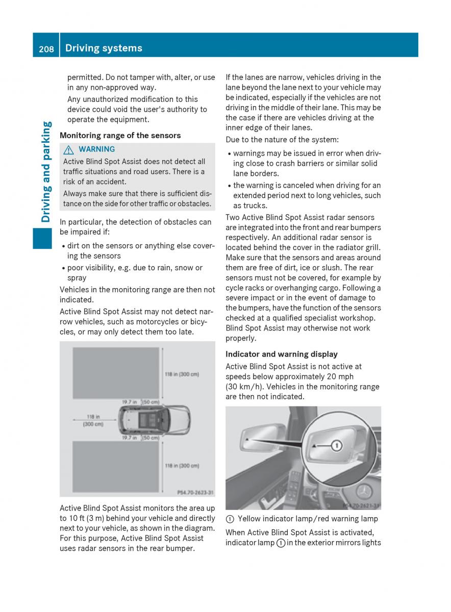 Mercedes Benz GLK Class X204 owners manual / page 210