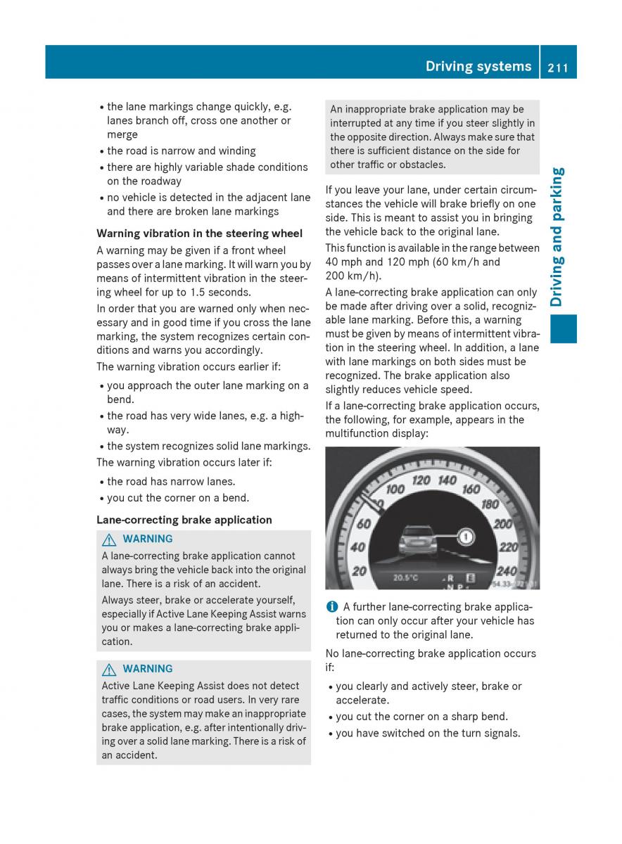 Mercedes Benz GLK Class X204 owners manual / page 213