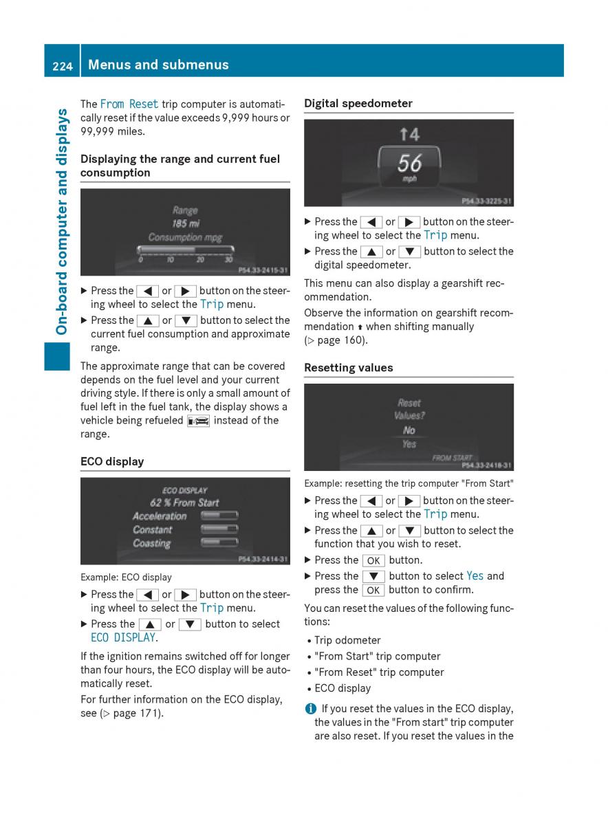 Mercedes Benz GLK Class X204 owners manual / page 226