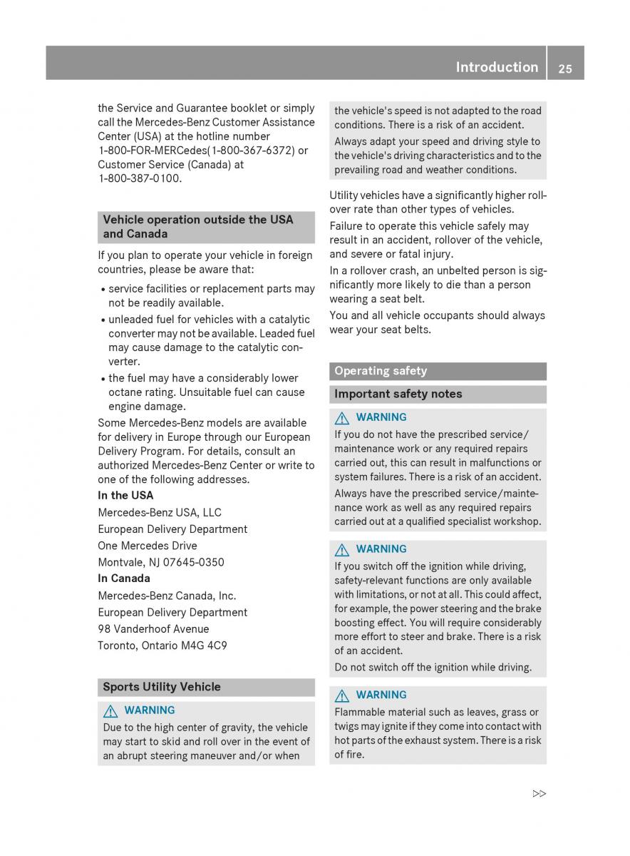 Mercedes Benz GLK Class X204 owners manual / page 27