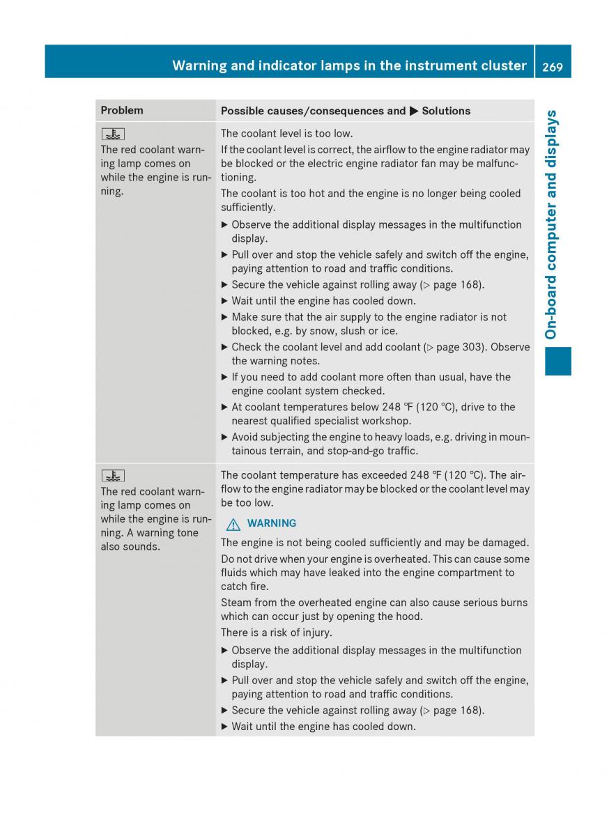 Mercedes Benz GLK Class X204 owners manual / page 271