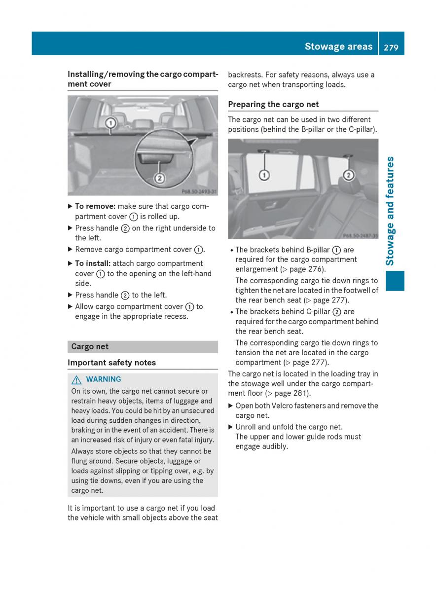 Mercedes Benz GLK Class X204 owners manual / page 281