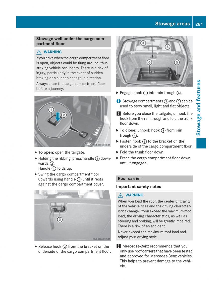 Mercedes Benz GLK Class X204 owners manual / page 283