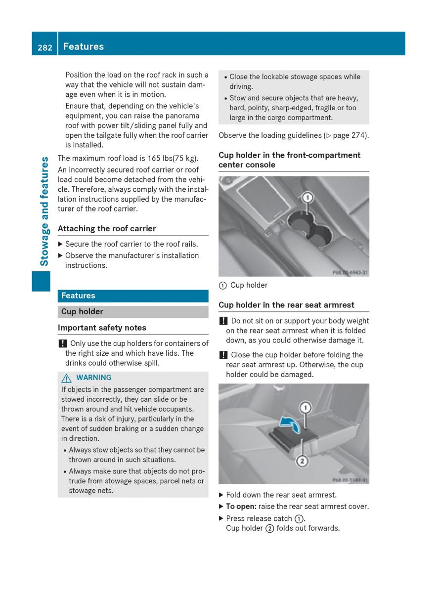 Mercedes Benz GLK Class X204 owners manual / page 284