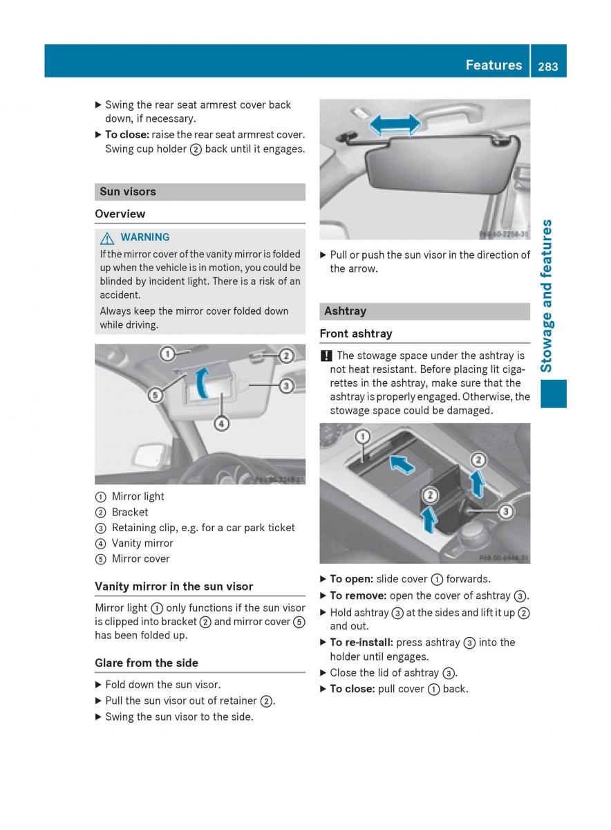 Mercedes Benz GLK Class X204 owners manual / page 285