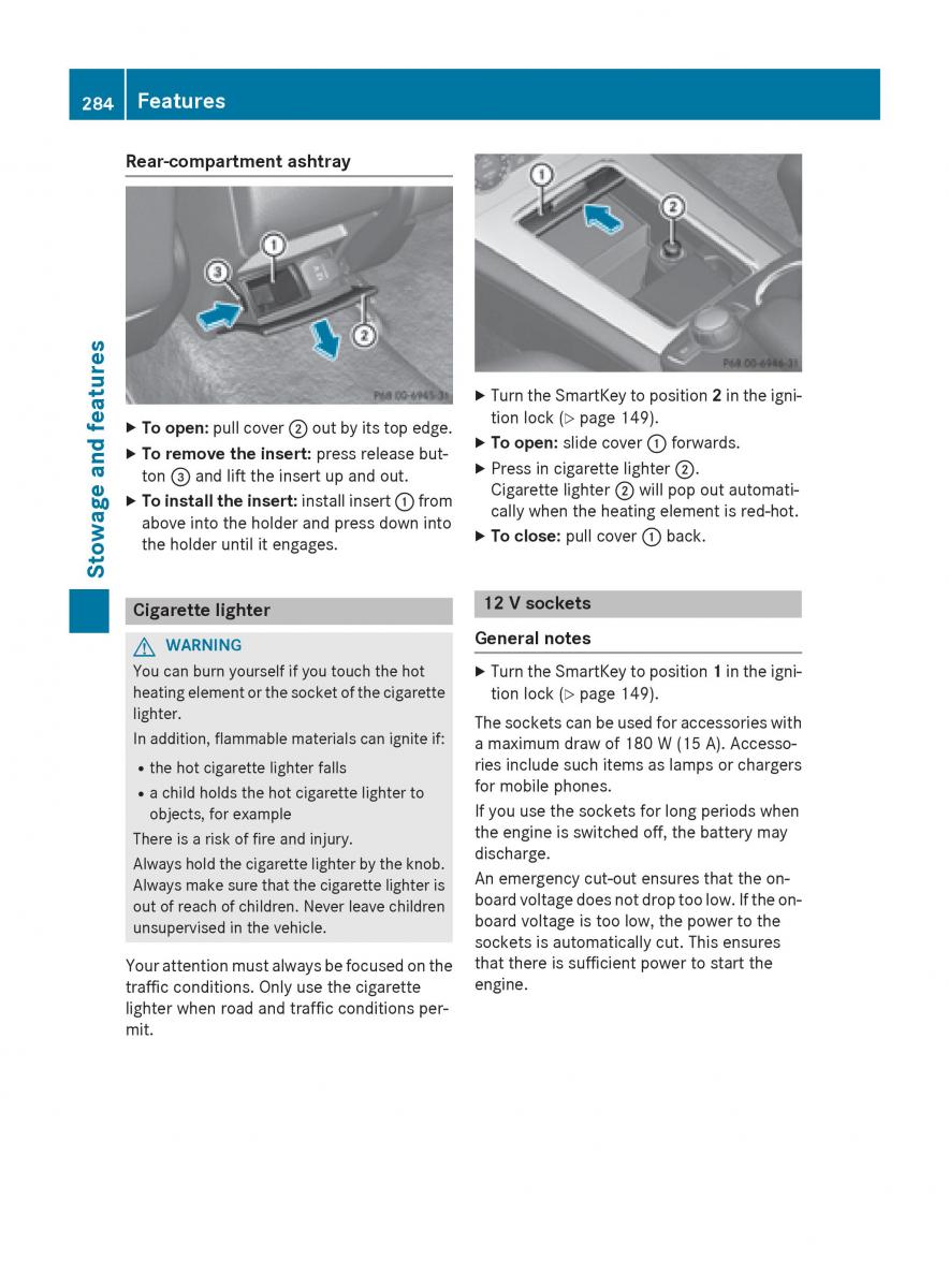 Mercedes Benz GLK Class X204 owners manual / page 286